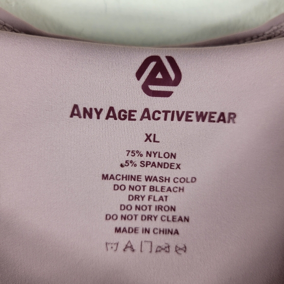 Any Age Activewear Keyhole Two In One Sports Bra Tank Top Twofer - Picture 5 of 12